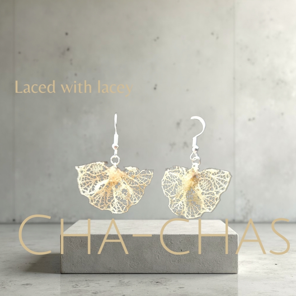 Lace Leaf Earrings